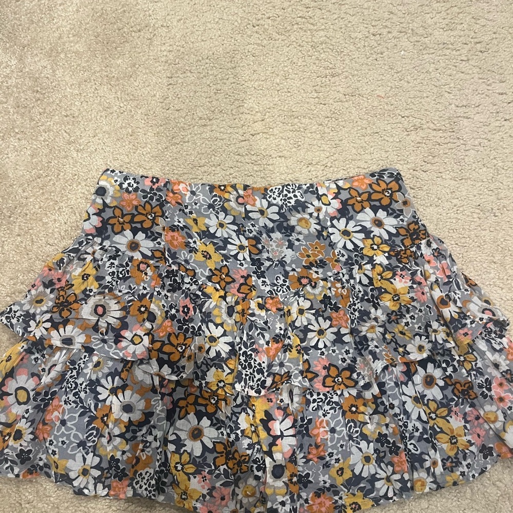 American Eagle Floral Patterned Skirt